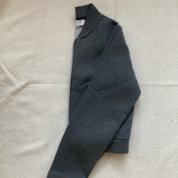 XS Everlane Womens Gray Bomber Scuba Zip Up Bomber - Picture 4 of 4